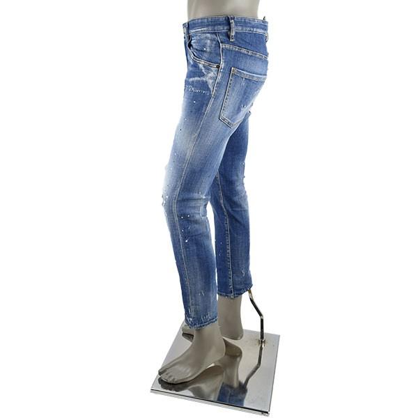 DSQUARED2 ディースクエアード FADED BLUE WASH SKATER ジーンズ DSQUARED2 ディースクエアード FADED BLUE WASH SKATER ジーンズ