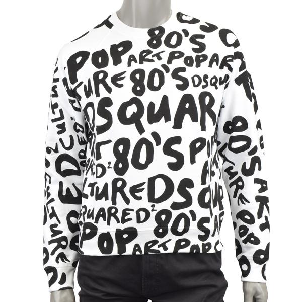 DSQUARED2 ディースクエアード D2 POP 80'S COOL FIT CREWNECK