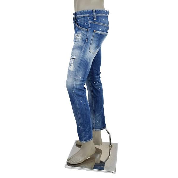 DSQUARED2 ディースクエアード RIPPED WHITE SPOTS WASHジーンズ DSQUARED2 ディースクエアード RIPPED WHITE SPOTS WASHジーンズ