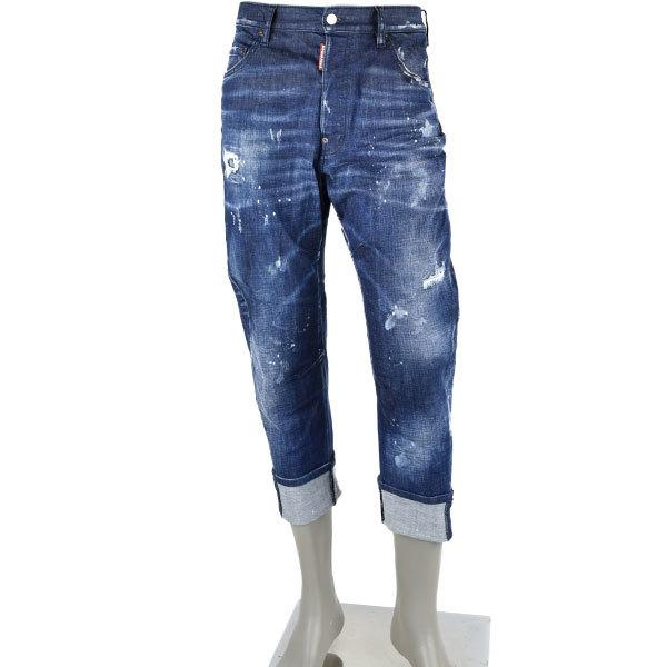 DSQUARED2 DARK WASH 2 COMBAT JEANS サイズ48 Dark Black Shadow Wash Combat Jeans