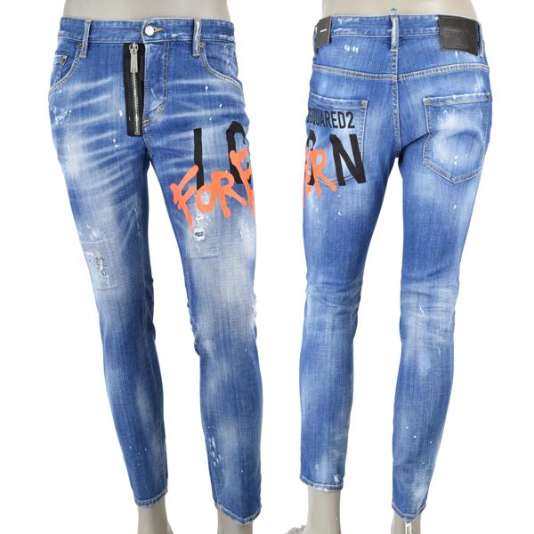 DSQUARED2 ディースクエアード ICON MEDIUM WASH SKATER JEANS DSQUARED2 ディースクエアード ICON MEDIUM WASH SKATER JEANS