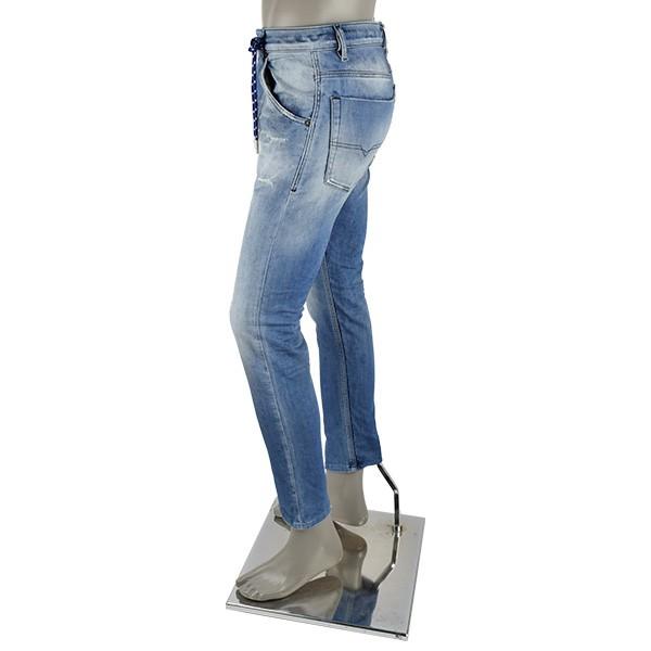 【美品】DIESEL krooley スウェットデニム　28 インディゴブルー DIESEL - DIESEL ダメージ加工 krooleyスウェットデニムの通販