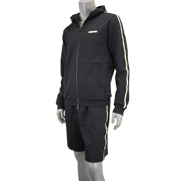 EA7 EMPORIO ARMANI セットアップ パーカー ショートパンツ EA7 EMPORIO ARMANI イーエーセブン エンポリオ・アルマーニ テープ