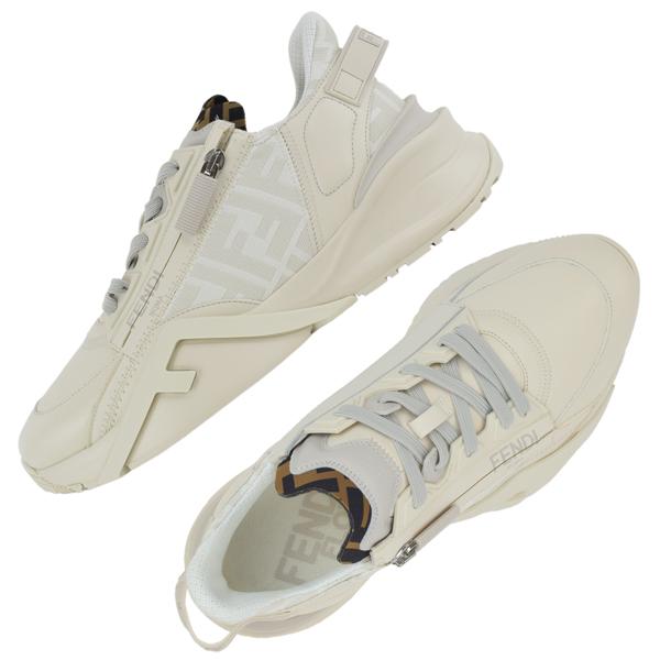 FENDI フェンディ FENDI FLOW サイドZIP ランニング　スニーカー/ホワイト/7E1392 AK1Q F1HGQ