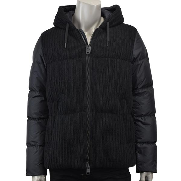 HERNO（ヘルノ） ナイロン×ニット 切り替え ダウンジャケット