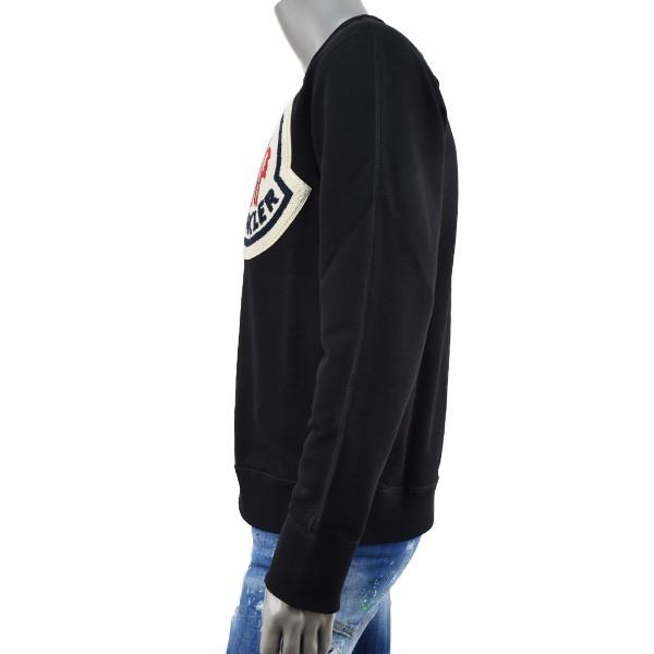 MONCLER モンクレール ビッグロゴワッペン トレーナー/ブラック MONCLER モンクレール ビッグロゴワッペン トレーナー/ブラック