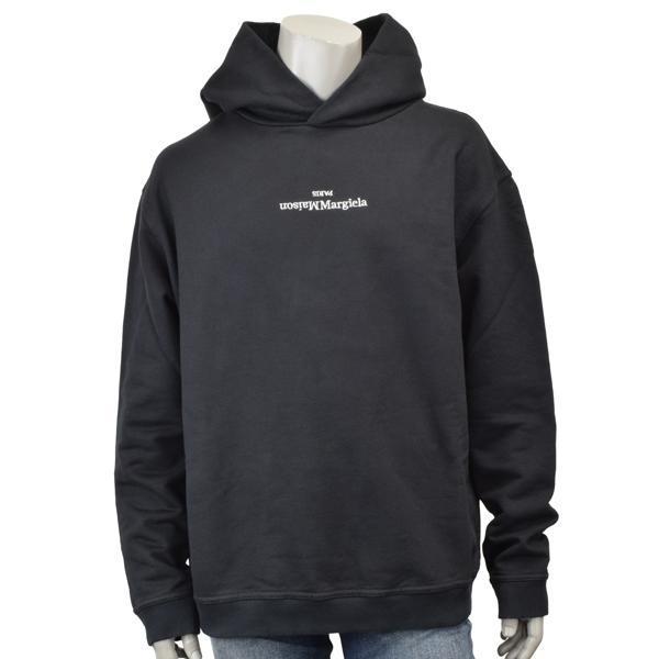 Maison Margiela メゾンマルジェラ LOGO EMBROIDERED HOODIE/反転 刺繍  