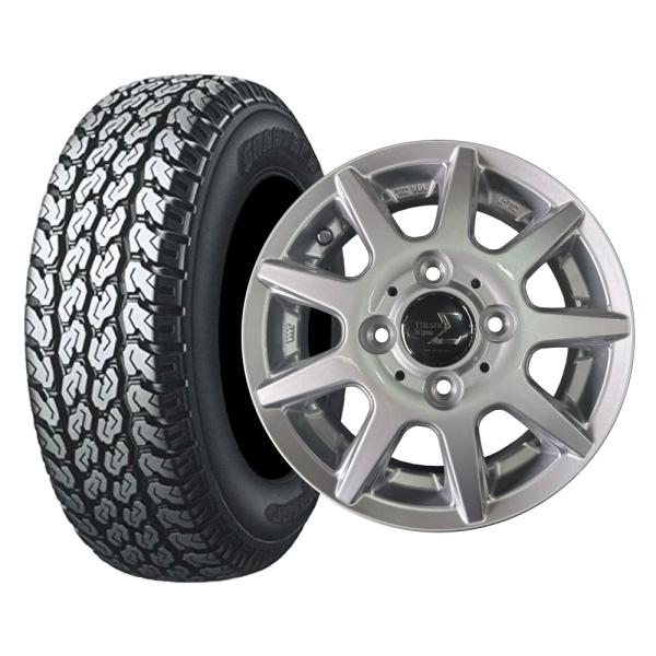 カタクラダンロップスタッドレス145R12 6PR LTホイールセット GRANDTREK ダンロップTG4 145R12 6PR TIRADO SIGMA ティラード シグマ