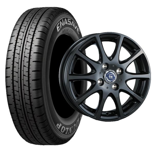 DUNLOP ダンロップVAN01 145R12 6PR TIRADO ETA12×3.5 PCD100/4H +45