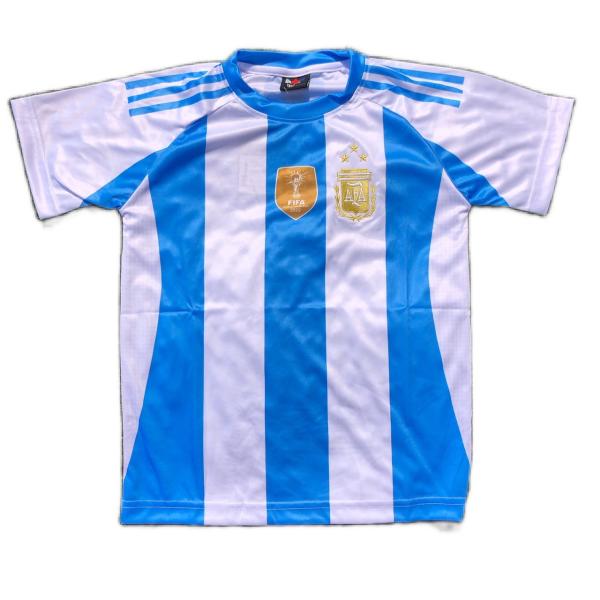 サッカーシャツアルゼンチン 子供用 K032 アルゼンチン 水色 24 ゲームシャツ パンツ付