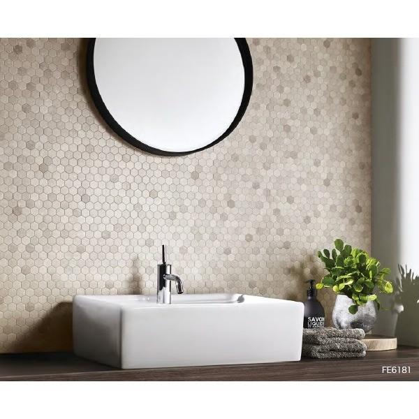 タイル調 サンゲツ のり無し壁紙 サンゲツ Fe 6181 Monoallu 92 5cm巾 住宅設備 25m巻 Ds Monoallu 店