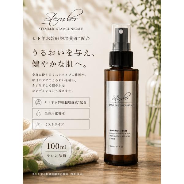 ステムラー　ナノウォーターミスト　スカルプエッセンス　ヘアエッセンス　美顔器 ステムラー ナノウォーターミスト 100ml : mono-Boogie-Yahoo!店