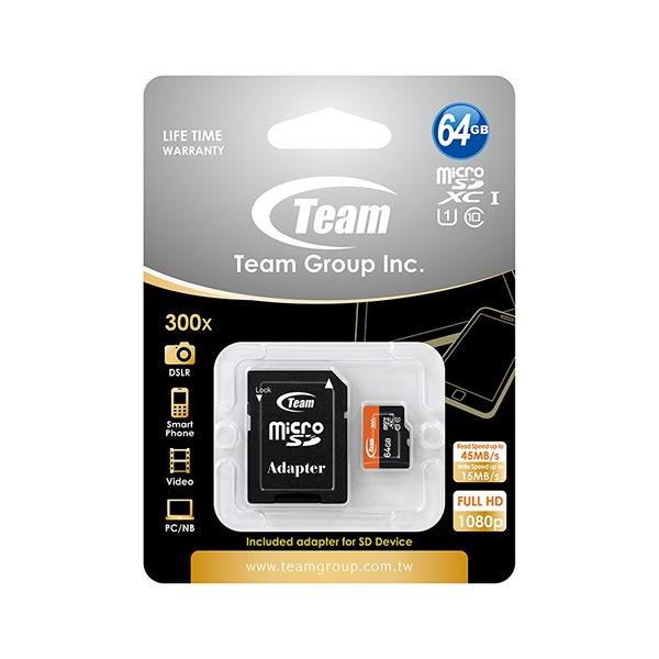 }CNSD 64GB MicroSD  䂤pPbg s TeamJapan MicroSDXC [J[h 64GB class10 UHS-I TUSDX64GUHS03