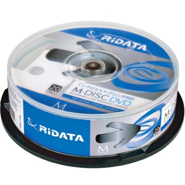 RiDATA M-DISC DVD 4.7GB 4倍速 20枚スピンドル M-DVD4.7GB.PW20SP