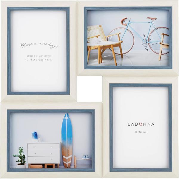 曲線形状 LADONNAガラス製 写真額縁 Kサイズ 曲線形状 LADONNAガラス製 写真額縁 Kサイズ