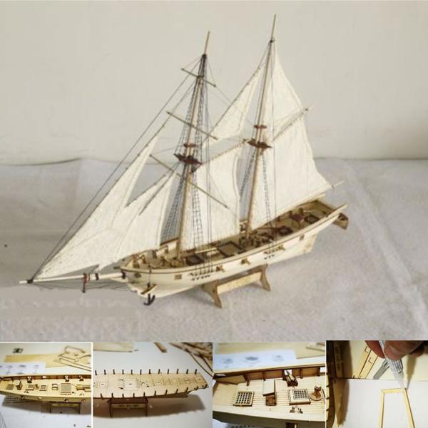 帆船模型キット 初心者 パーツ 木製 組み立てキット 40cm