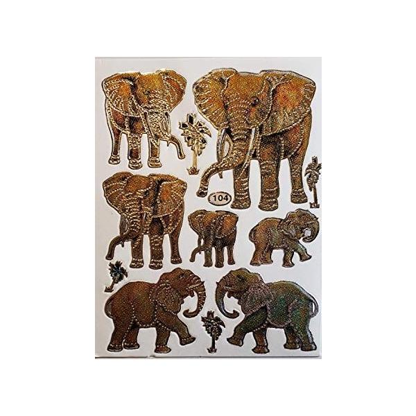 きらきらシール 象 ぞう ゾウ Z005 : mono-sta - 通販 - Yahoo