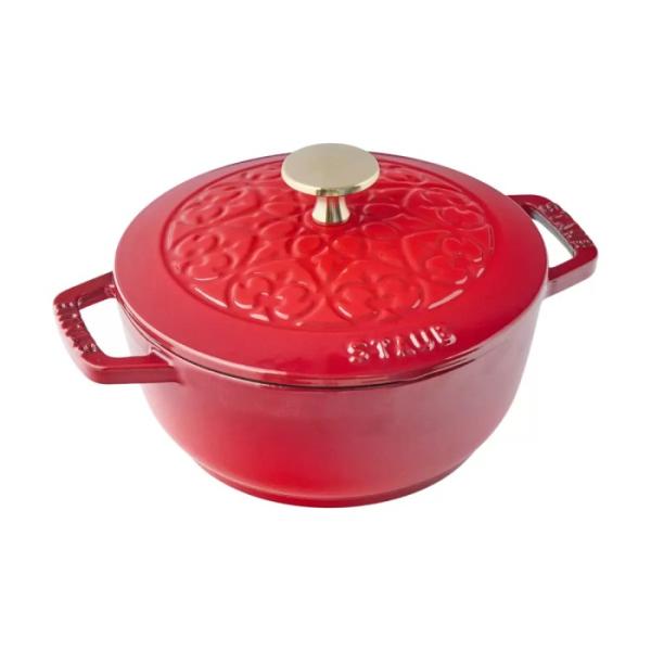 Wa-NABE Staub ストウブ フレンチオーブン リリー 16cm チェリー