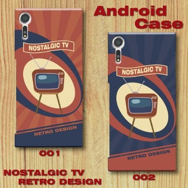 スマホケース ハードケース Android アンドロイド レトロポスター Tv アメリカンポップ レトロデザイン ノスタルジック Ah Monobase 通販 Yahoo ショッピング