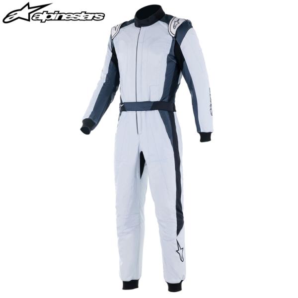 アルパインスターズ GP PRO COMP V2 SUIT シルバー×ブルー×アスファルト×ブラック レーシングスーツ FIA8856-2018公認モデル (3352022-1904) MY2022