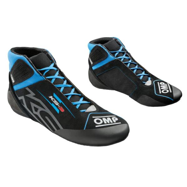 OMP レーシングシューズ 2026 NEWモデル！ OMP KS-3 SHOES ブラック×シアン(275) レーシング