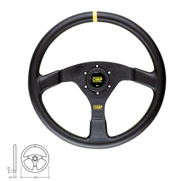 OMP ステアリング OD0-1957 VELOCITA ヴェロチタ ブラック レザー