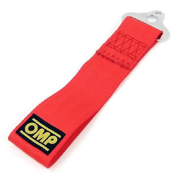 OMP TOWING STRAP 15cm サーキット用牽引フック トーイングストラップ式 (EB578R)