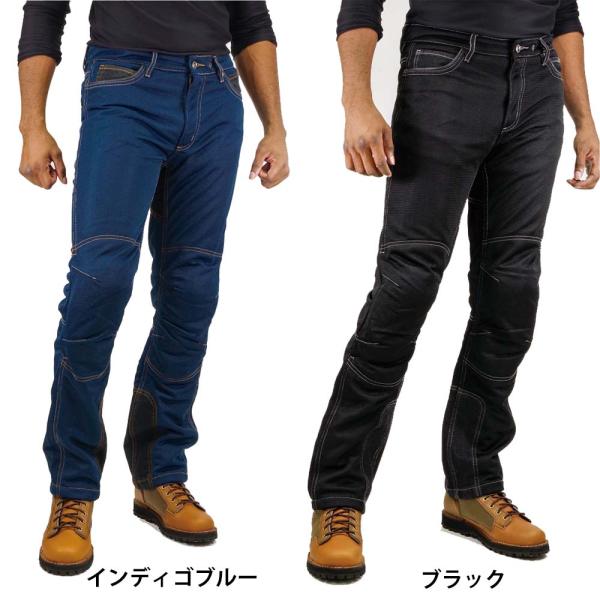コミネ 【送料無料】 (KOMINE)☆WJ-740R ライディングメッシュジーンズ