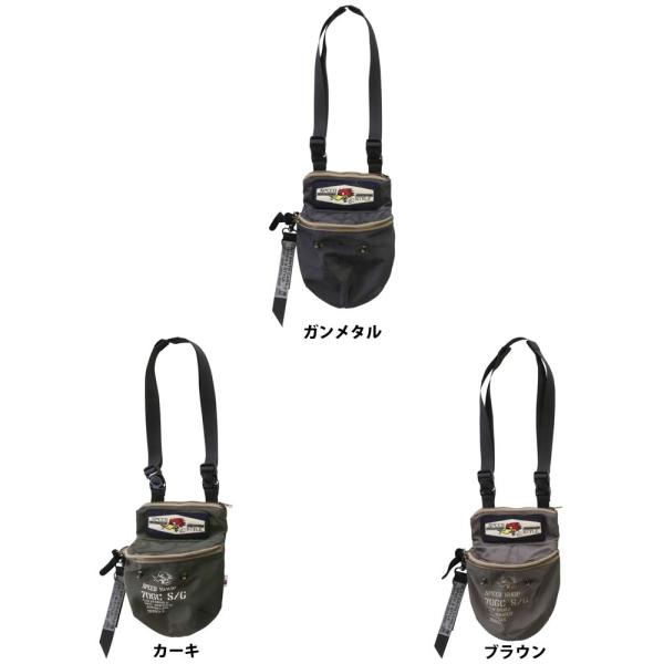 ・メーカー名：クレイスミス (CLAY SMITH)・品番：CSY-5112・カラー：ガンメタル、カーキ、ブラウン・サイズ：8cmx18cmx26cmミリタリー調レッグポーチ　背後のポケットは底まで貫通しているのでロング財布やグローブも余裕...