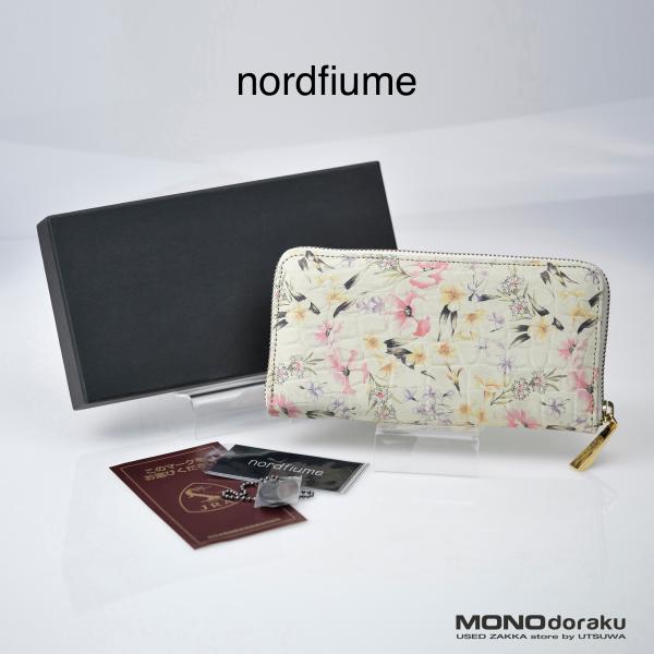 ノードフューメ nordfiume クロコダイルレザー フラワーデザイン