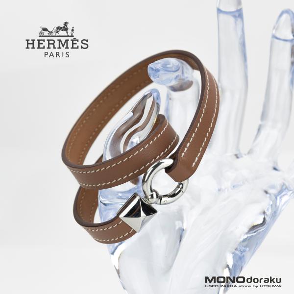 エルメス HERMES メドール XO ブレスレット スウィフトゴールド メタリック仕上げ Ｗ刻印 2024年製  T4 メンズアクセサリー メドール エルメス HERMES XO ブレスレット スウィフトゴールド