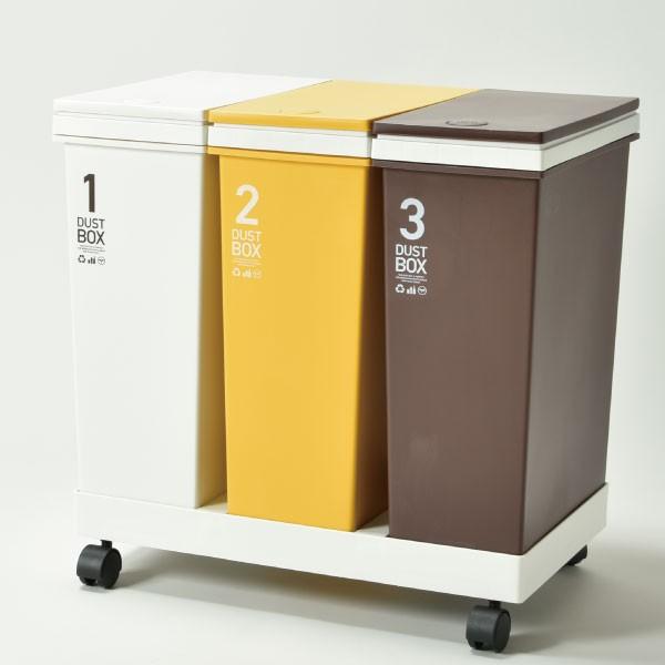 ゴミ箱 ごみ箱 ダストボックス おしゃれ キッチン 分別 スリム キャスター 蓋付き 臭わない 3段 アイデア 生ゴミ 資源ゴミ横型3分別ワゴン Buyee Buyee Japanese Proxy Service Buy From Japan Bot Online