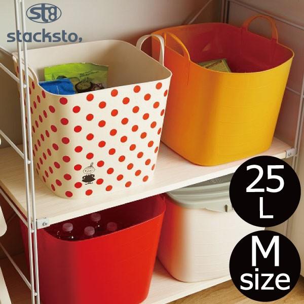 ムーミン スタックストー バケット M25L 5セットまとめて baquet（stacksto.） スタックストー バケット M ムーミン 25L 収納