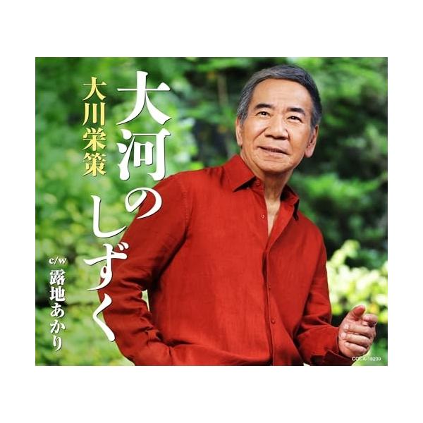 CD/大川栄策/大河のしずく c/w 露地あかり (歌詩カード、メロ譜付)