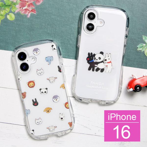 iPhone16 ケース リサとガスパール クリスタルクリアケース ソフトTPUカバー 透明 耐衝撃 アイフォン16 キャラクター スマホケース cos-179