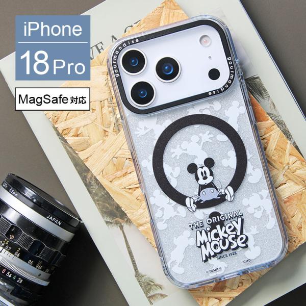 iPhone18 Pro ケース ディズニーMagSafe対応 Camera Frame クリアケース インナーシート付き iPhone18 プロ dng-373mk