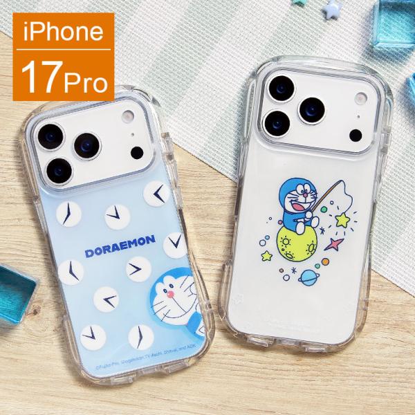iPhone17Pro ケース ドラえもん アイフォン17プロ クリスタルクリアケース 透明 クリア TPU ソフトカバー スマホケース 保護ケース dr-157