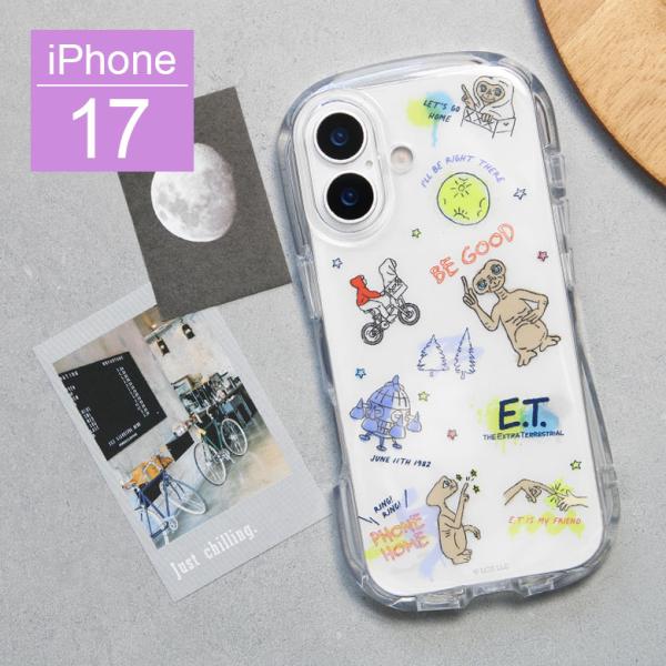iPhone17 ケース E.T. アイフォン17 クリスタルクリアケース 透明 クリア TPU ソフトカバー スマホケース 保護ケース et-20a