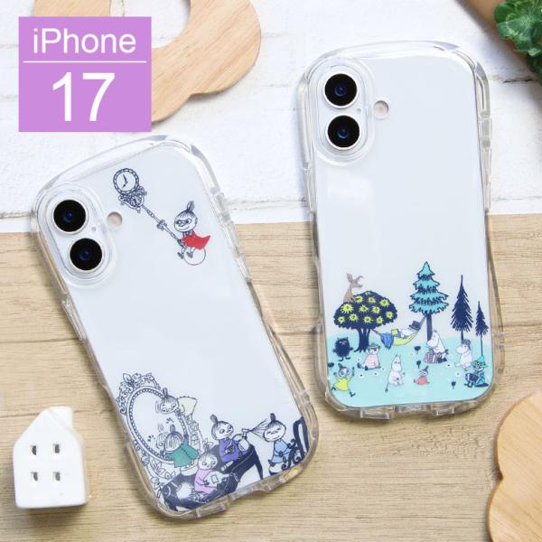 iPhone17 ケース ムーミン クリスタルクリアケース ソフトTPUカバー 透明 耐衝撃 アイフォン17 キャラクター スマホケース スマホカバー グッズ リトルミイ