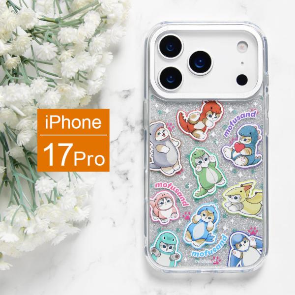 iPhone17Pro ケース モフサンド mofusand Camera Frameクリアケース ソフトカバー インナーシート付き iPhone17 Pro mofu-102a