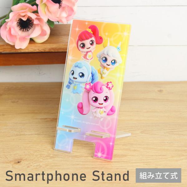 アクリルスマホスタンド キャッチ！ティニピン スマホスタンド スマホ立て 卓上スタンド モバイルスタンド 充電しながら使える 集合 かわいい デスク PC tnp-02a