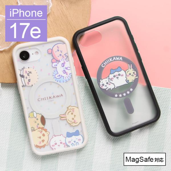 iPhone17e 16e ケース ちいかわ IIIIfit プランプフレーム MagSafe対応 スマホケース クリア 耐衝撃 ck-123