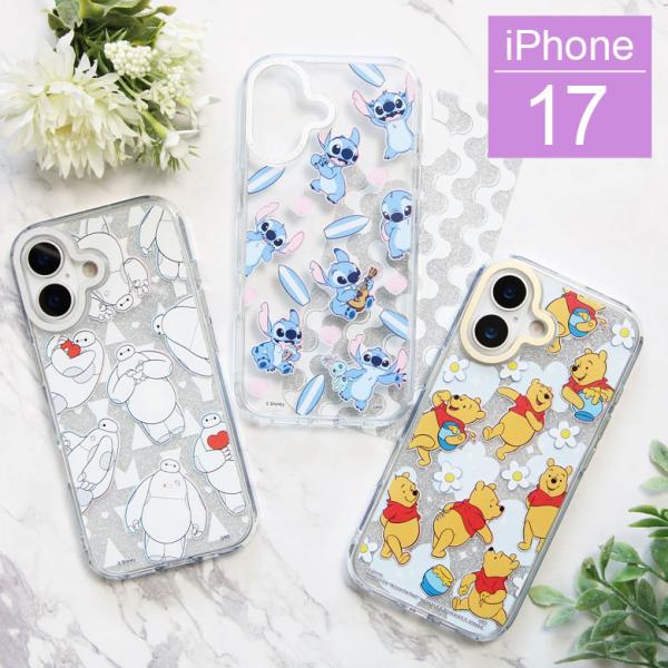 iPhone17 ケース ディズニーキャラクター Camera Frameクリアケース ソフトカバー インナーシート付き iPhone17 dng-303