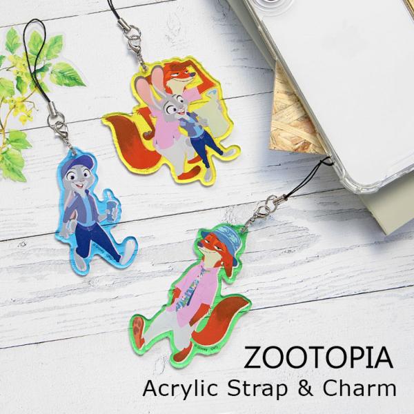 アクリルストラップ Lサイズ ディズニーキャラクター アクリルチャーム