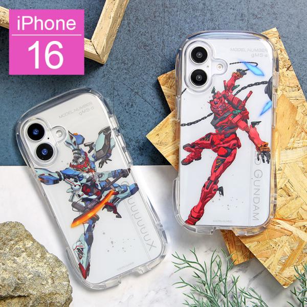 iPhone16 ケース 機動戦士 Gundam GQuuuuuuX クリスタルクリアケース