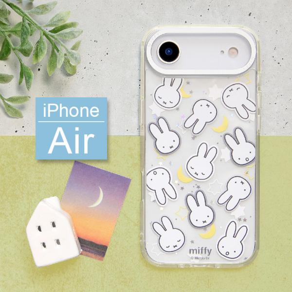 iPhone Air ケース ミッフィー Camera Frameクリアケース ソフトカバー