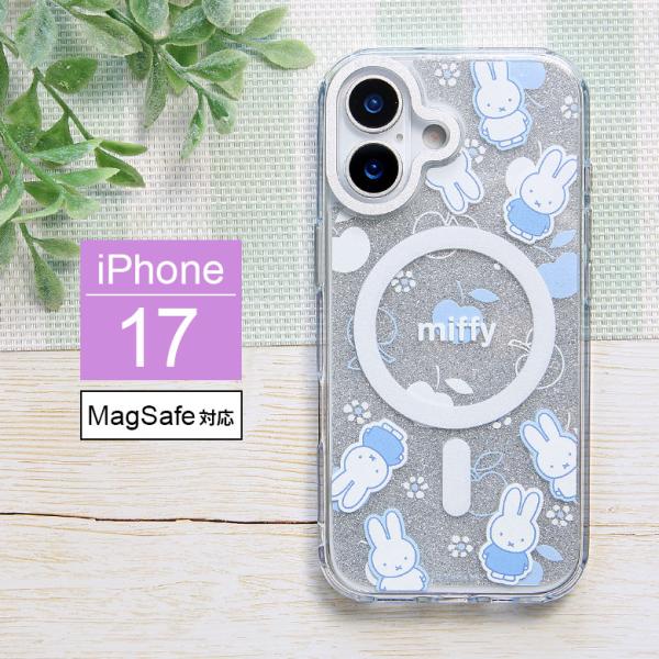 iPhone17 ケース ミッフィー MagSafe対応 Camera Frame クリアケース