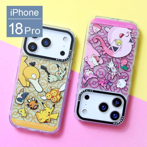 ポケットモンスター　iPhone 18 Pro Camera Frameクリアケース ソフトカバー インナーシート付き iPhone18 Pro　pke-69