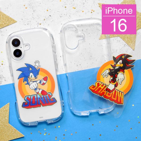 iPhone16 ケース ソニック・ザ・ヘッジホッグ クリスタルクリアケース