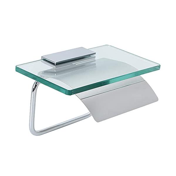 「商品情報」◎シングルタイプ ガラス棚：約18cm×11cm 重量：0.8kg 取り付け可能トイレットペーパーサイズ：幅12cm、直径15cmまで ◎ダブルタイプ ガラス棚：約32cm×12cm 重量：1.6kg 取り付け可能トイレットペー...